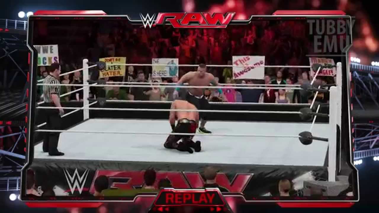 WWE 2K16 - Universe Mode Gameplay (Cena vs Slater)
