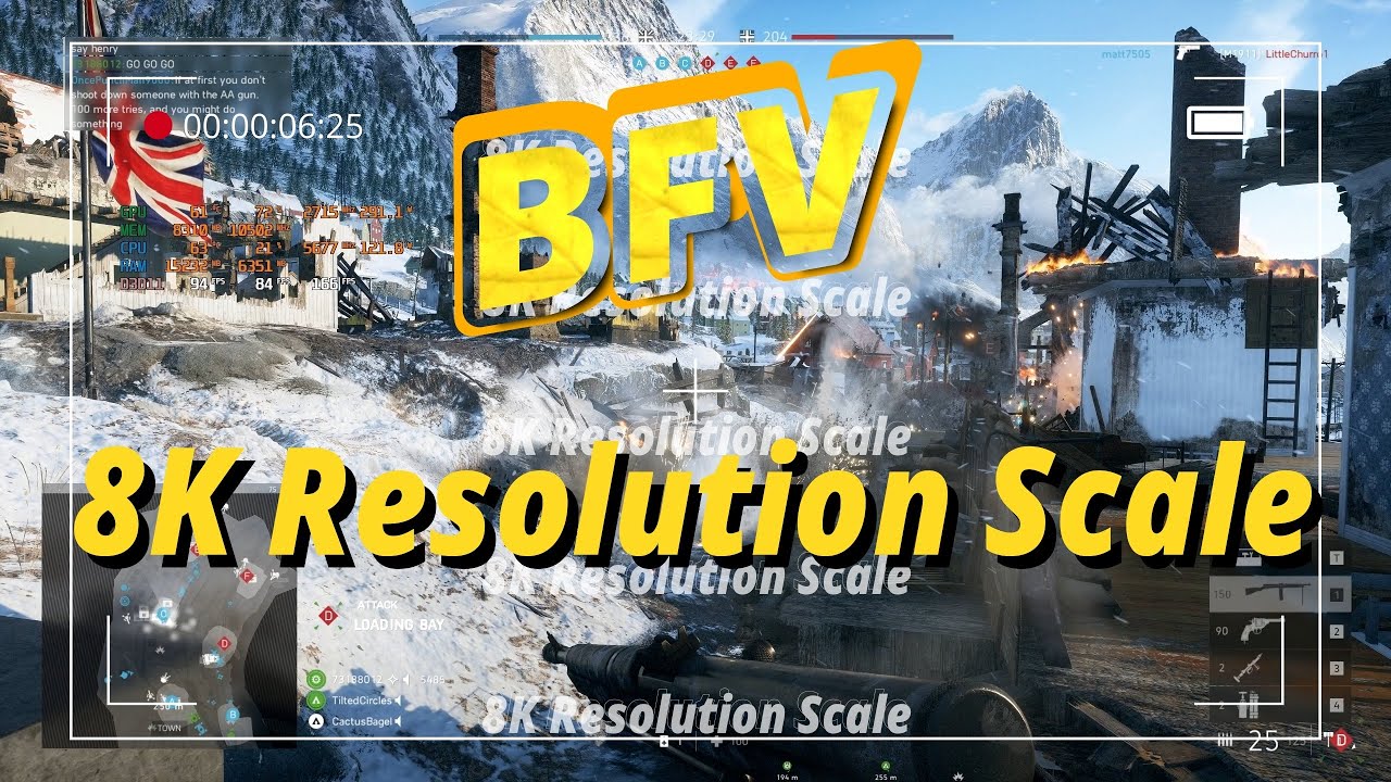 First Time Trying BFV in 8K! & Recording with 4090 & 14900K