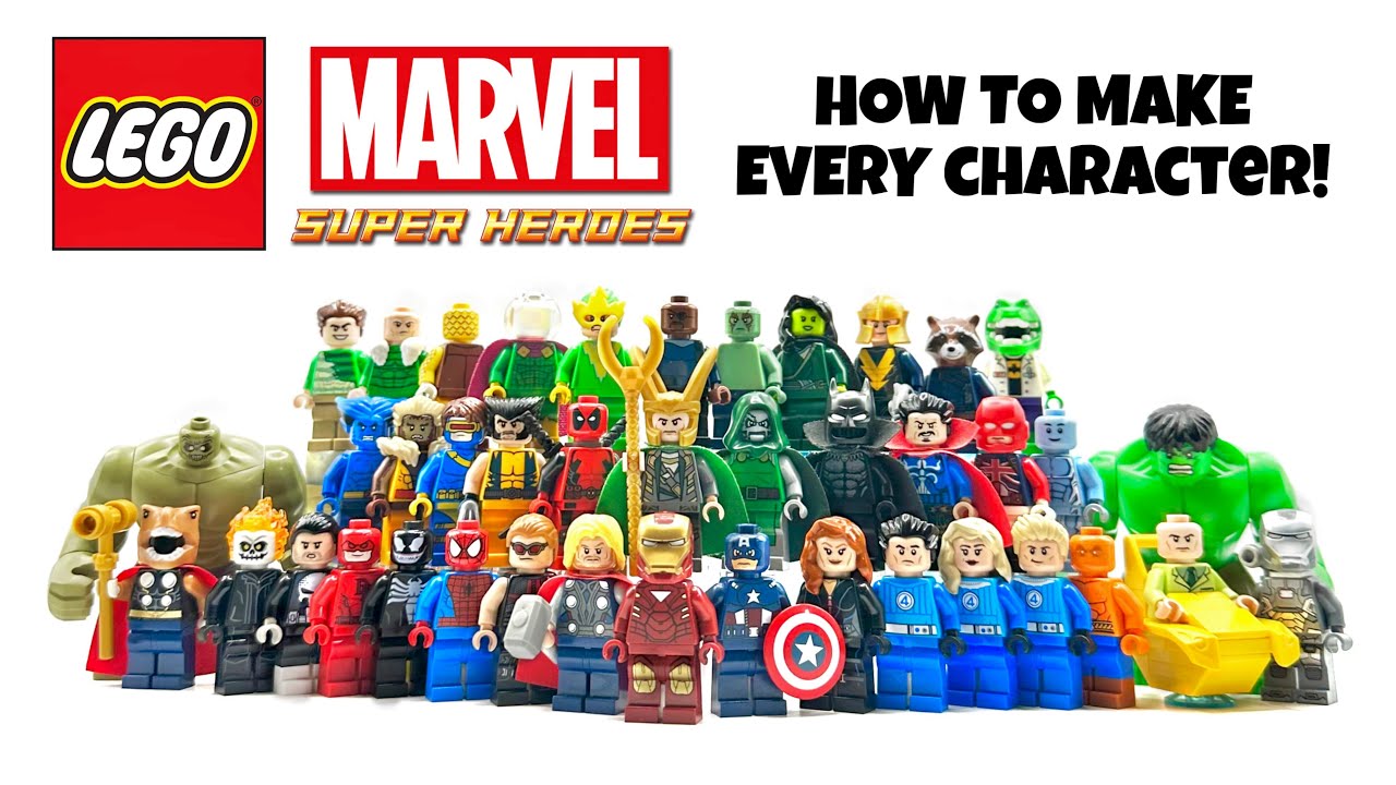 LEGO MARVEL SUPERHEROES Video Game | How To Make ALL Characters!