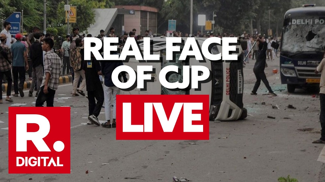 LIVE On Camera: Stone Pelting, Cop Car Vandalised During CJP Protest Turns Violent