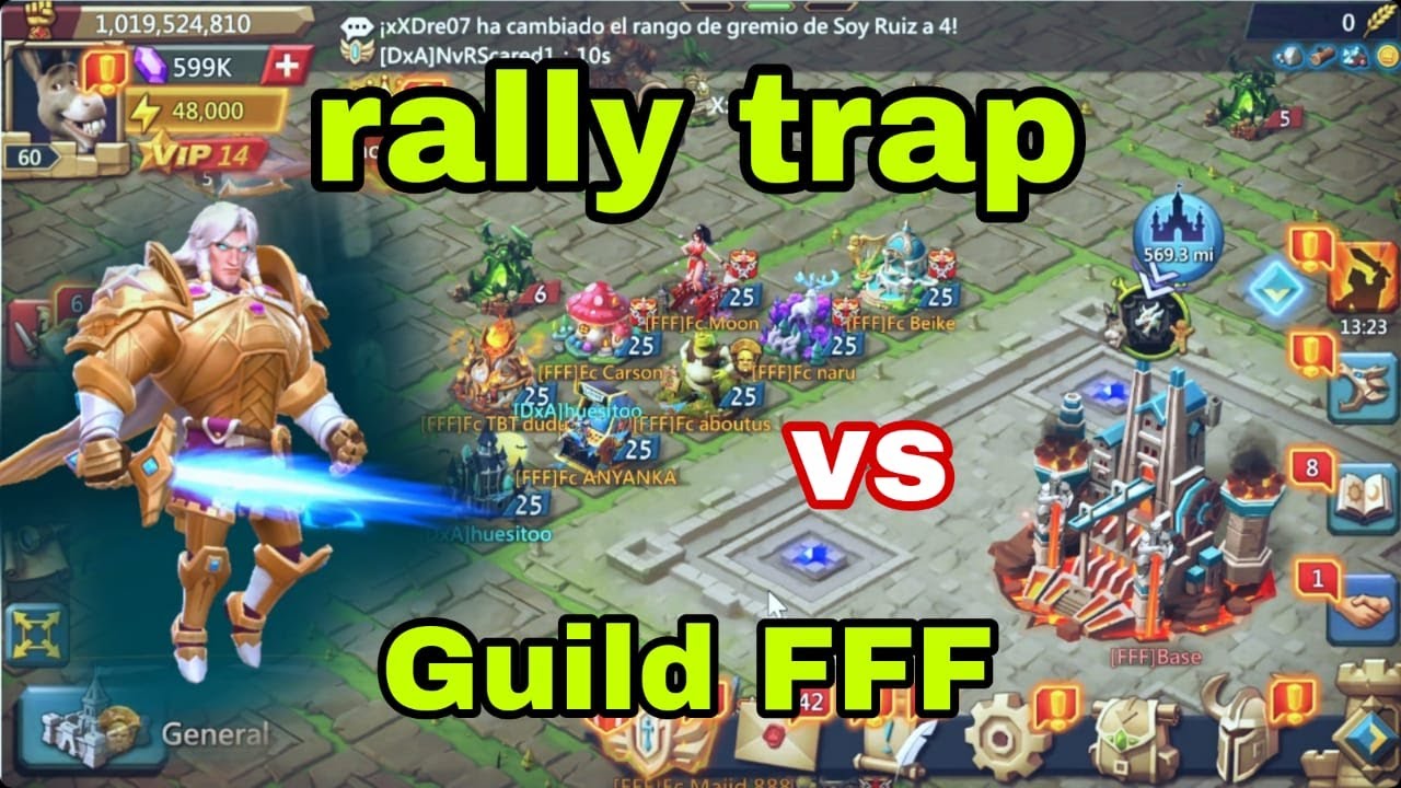 FFF COME FOR MY RALLY TRAP..MIX RALLIES KVK                       #lordsmobile #rally trap      #f2p