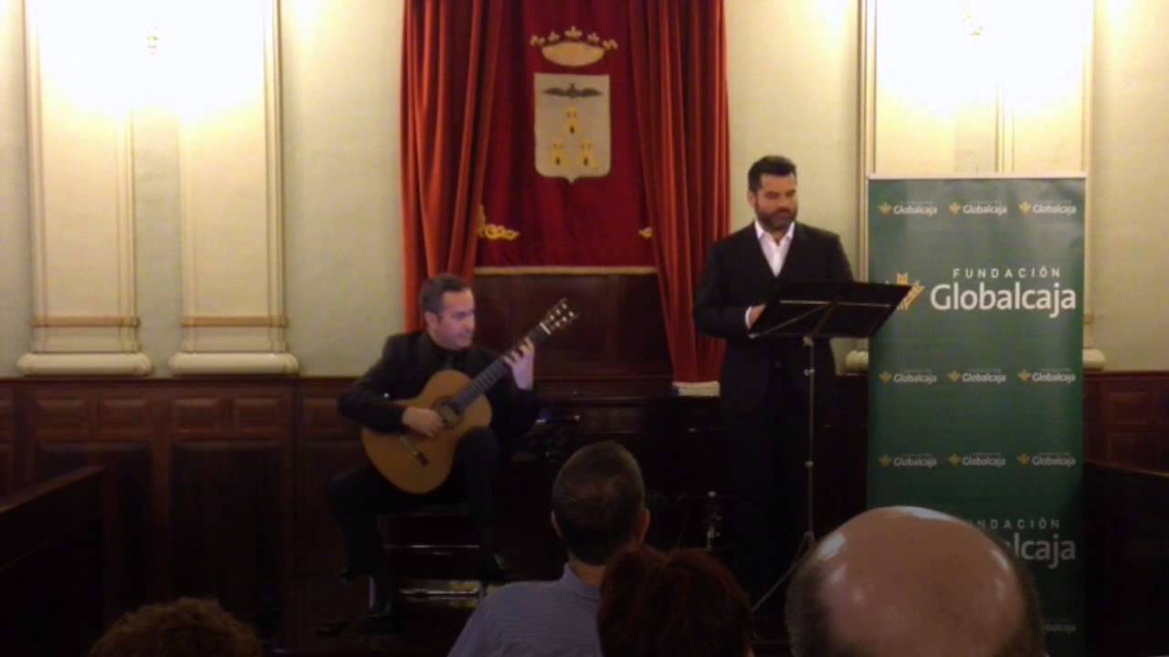 Du bist die Ruh, Schubert. Sub: EN DE ES - JA Sanabria, tenor & JM Dapena, guitar. Live 2015