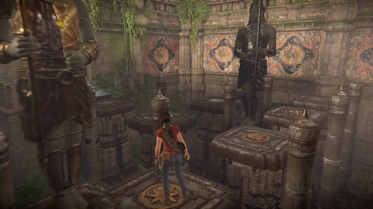 Uncharted&trade;: The Lost Legacy - Third Statues jumping Puzzle