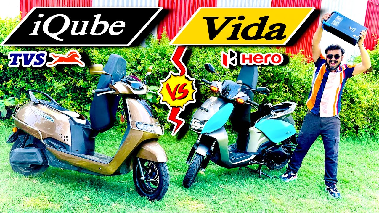 Tvs iQube Electric Vs Hero Vida V2 || Best EV Scooter 2025 🔥