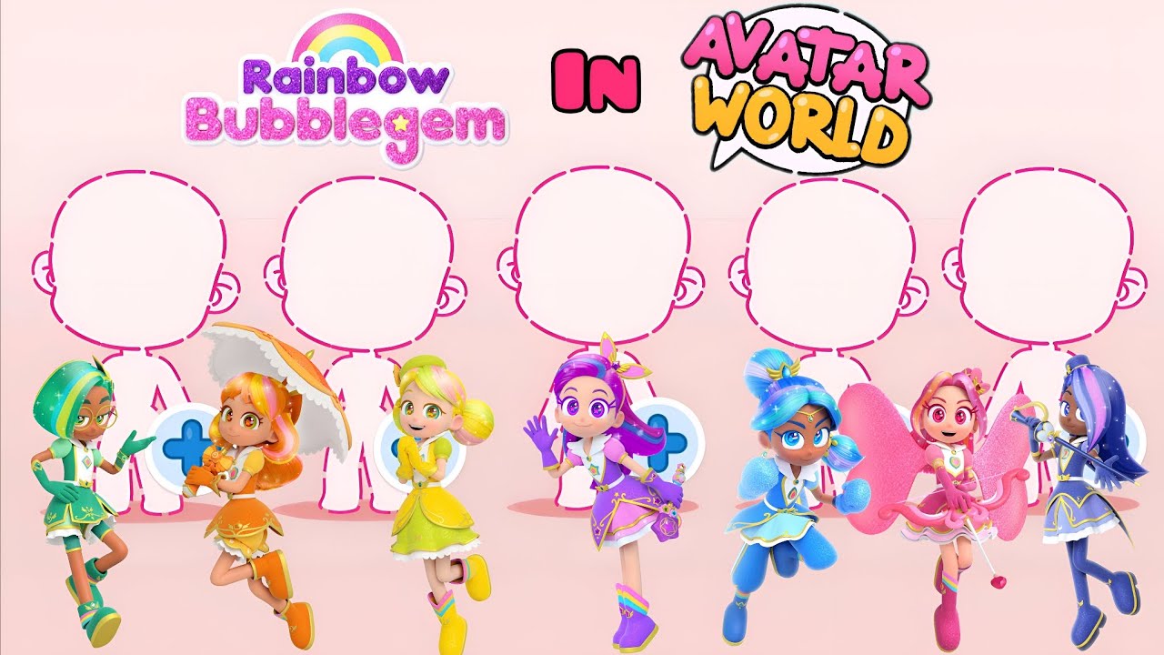 How To Make Rainbow Bubblegem Princesses 💜✨in Avatar World!! #avatarworld #rainbowbubblegem #video 