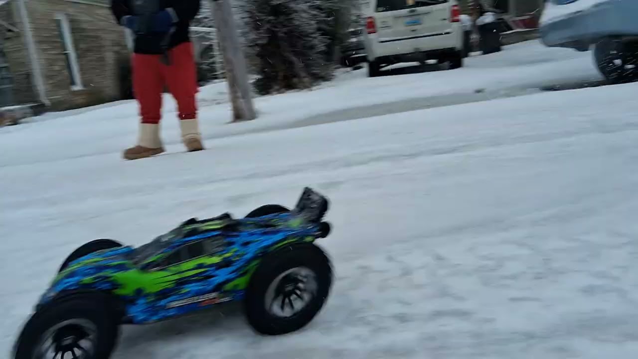 Rustler vxl in the ice 