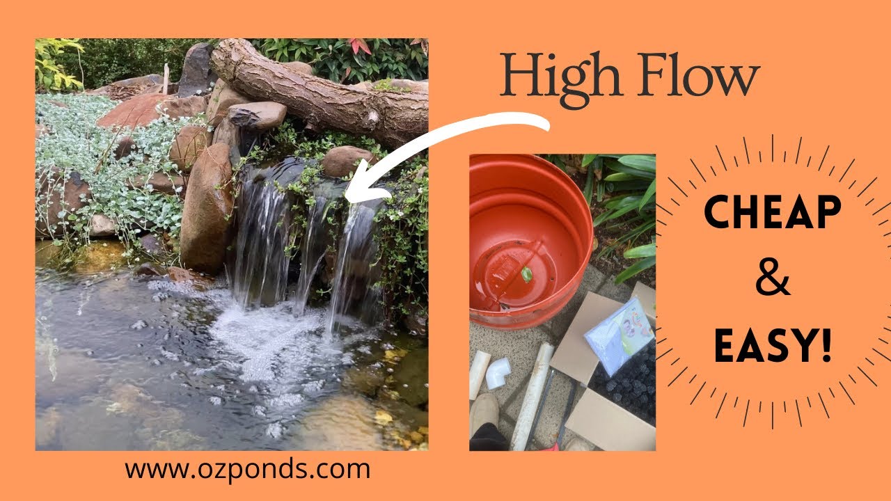 DIY Waterfall pond filter| The Build