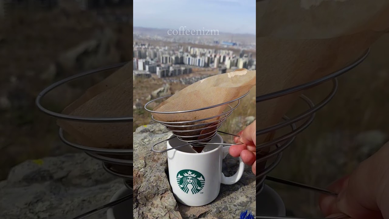Who likes to drink coffee while hiking and picnic ?