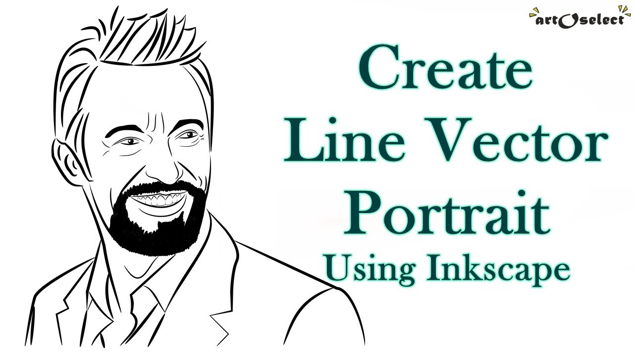 Line Portrait using Inkscape