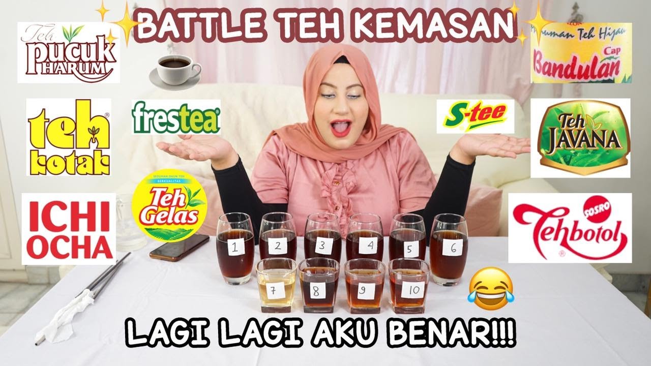 TASYI MUKBANG & BATTLE of TEH KEMASAN! YANG TERKENAL BELUM TENTU MENANG!