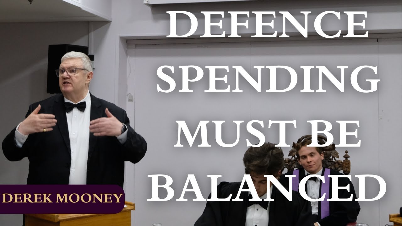 Irish Defence Expert Derek Mooney argues that Defence Spending must be Balanced | Durham Union