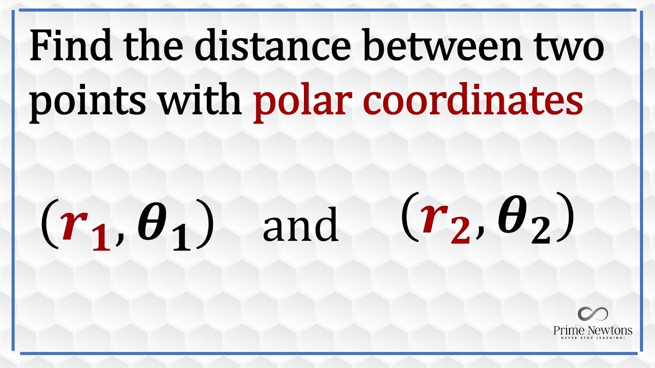 Distance between two polar coordinates