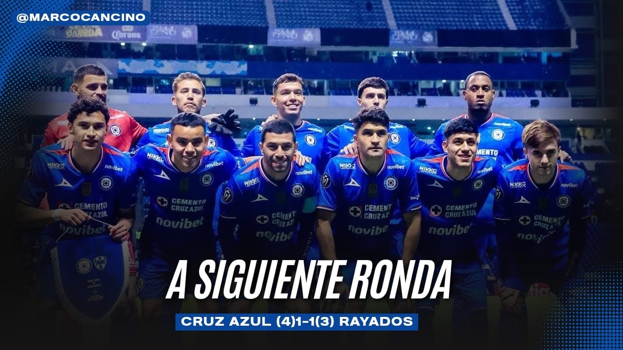 ¡A SEMIFINALES! 🚂 Cruz Azul (4) 1-1 (3) Rayados: La Máquina avanza ante un Monterrey muy TIMORATO 🏟️