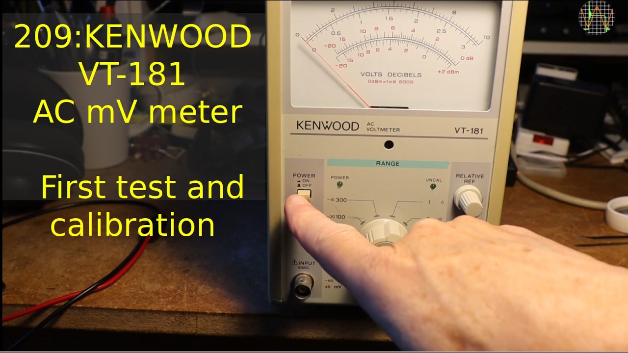 209 - KENWOOD VT-181 AC mv meter - First test and calibration