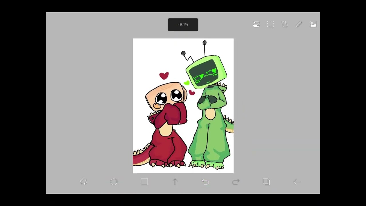 The beep didn’t rlly work . #ship #vee #shelly #VeeXshelly #art #dandysworld TAKING REQUESTS!!