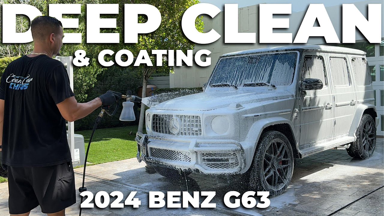 Как я занимаюсь детейлингом Mercedes-Benz AMG G63 G Wagon 2024 года: глубокая очистка и керамичес...