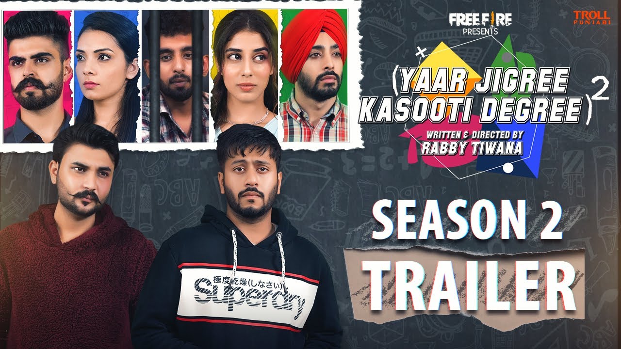 Yaar Jigree Kasooti Degree Season 2 | Official Trailer | Punjabi Web Series 2020