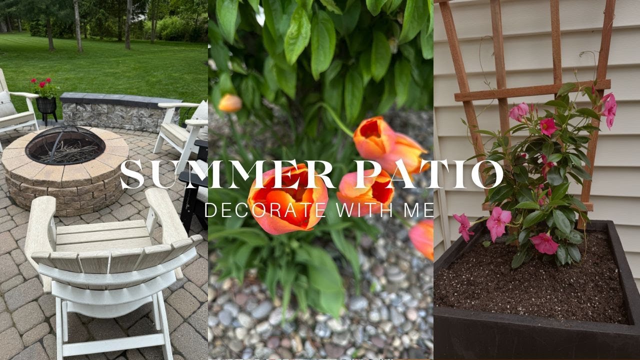 SUMMER 2025 PATIO DECORATE WITH ME | SIMPLE PATIO DECORATING IDEAS