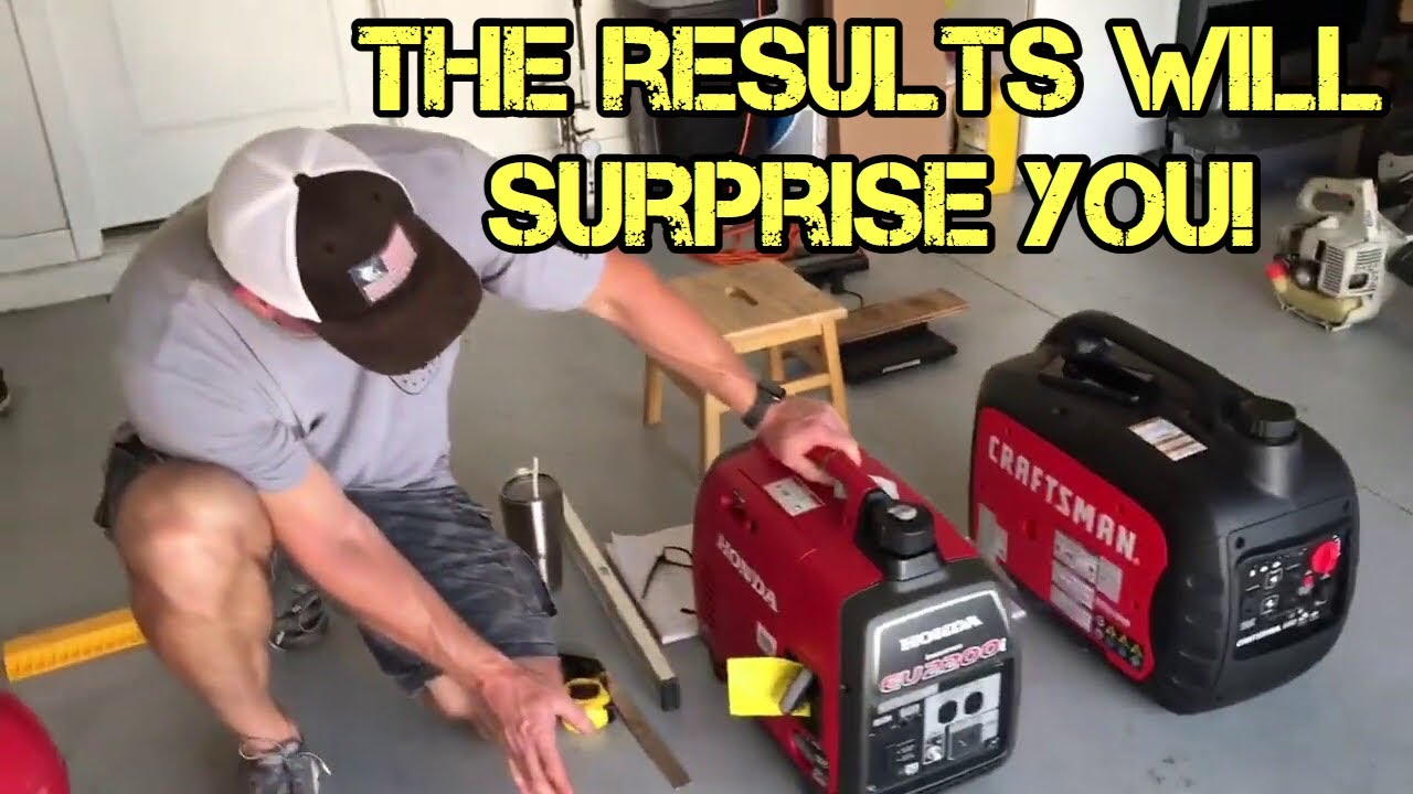 Генератор Honda EU2200i ~VS~ Генератор Craftsman 3000i | РЕЗУЛЬТАТЫ ВАС УДИВЯТ!