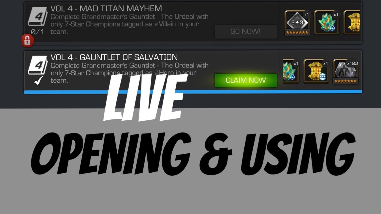 70/365 EQ and Battlegrounds TWITCH DROPS LIVE in  Marvel Contest of Champions