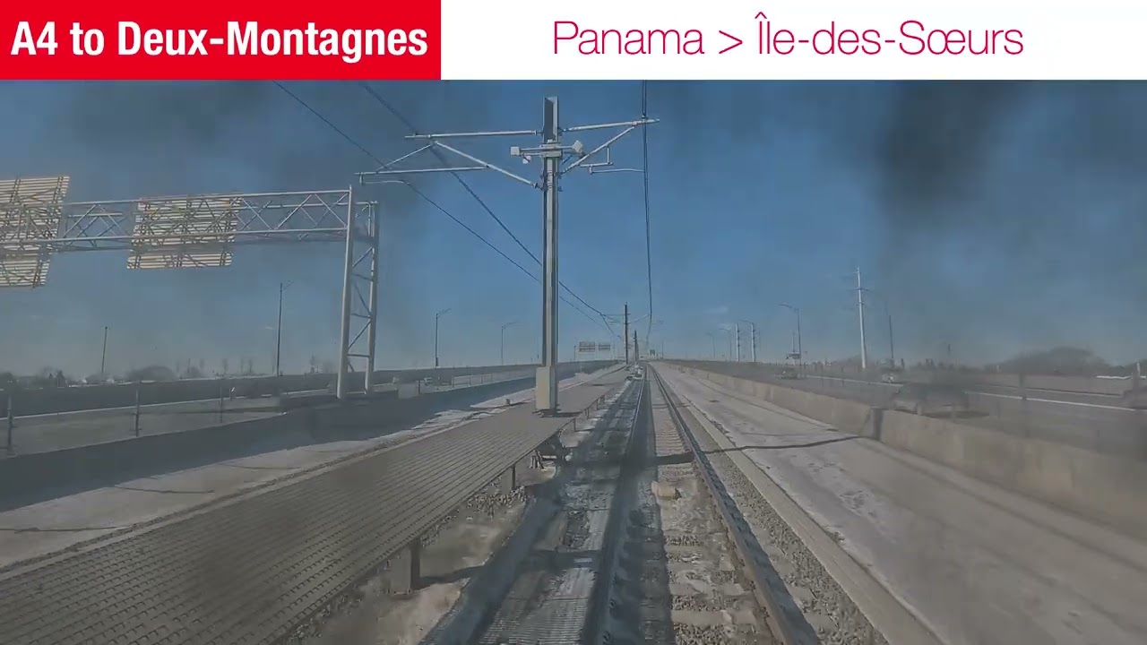 4K | 2026 Feb | Montréal REM full ride Brossard to Deux-Montagnes