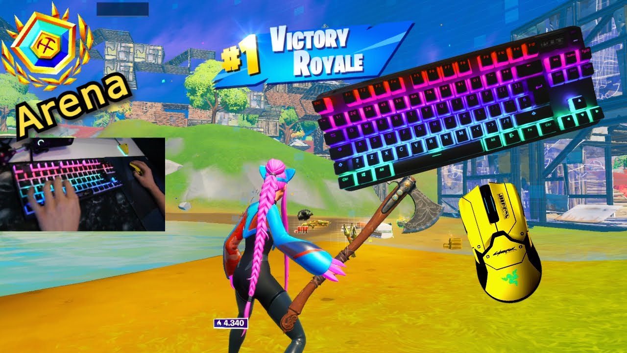 Steelseries Apex Pro ASMR Chill🤩Satisfying Gameplay Fortnite 240 FPS Smooth 4K