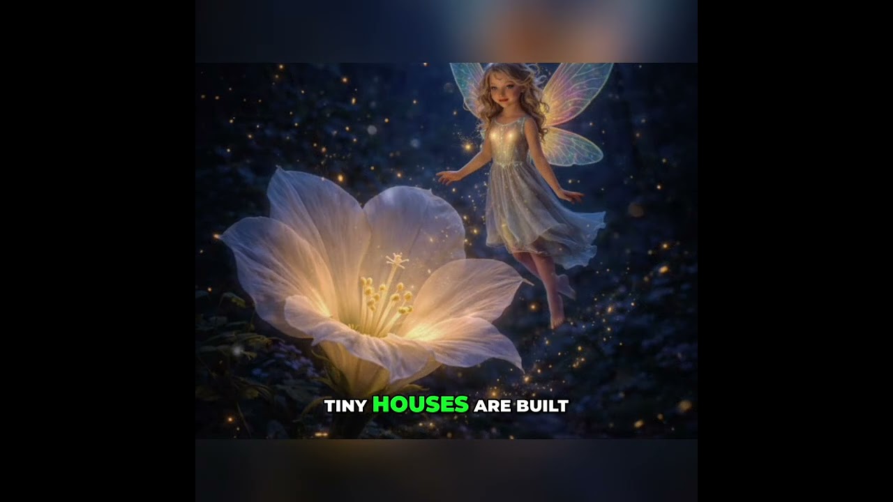 Secret Fairy Village: Enchanting Music and Glowing Homes #shorts