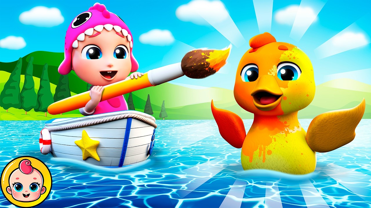 🦆 The Color Changing Duck Song (Learn Colors) | BubbleeeKids - Best Nursery Rhymes Compilation 🌈🌟