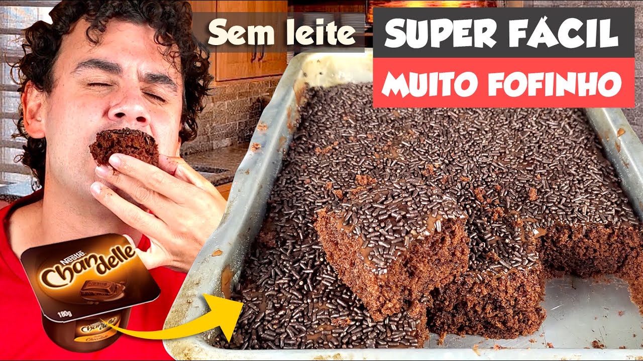 BOLO DE CHOCOLATE  FÁCIL E RÁPIDO - Fubá online