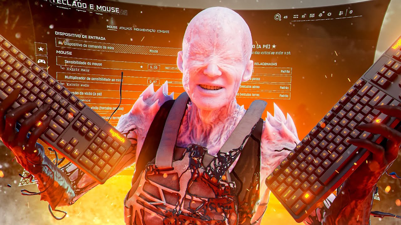AS MELHORES CONFIGURAÇÕES DE MOUSE E TECLADO NO WARZONE BO7 ! LOZOFAN