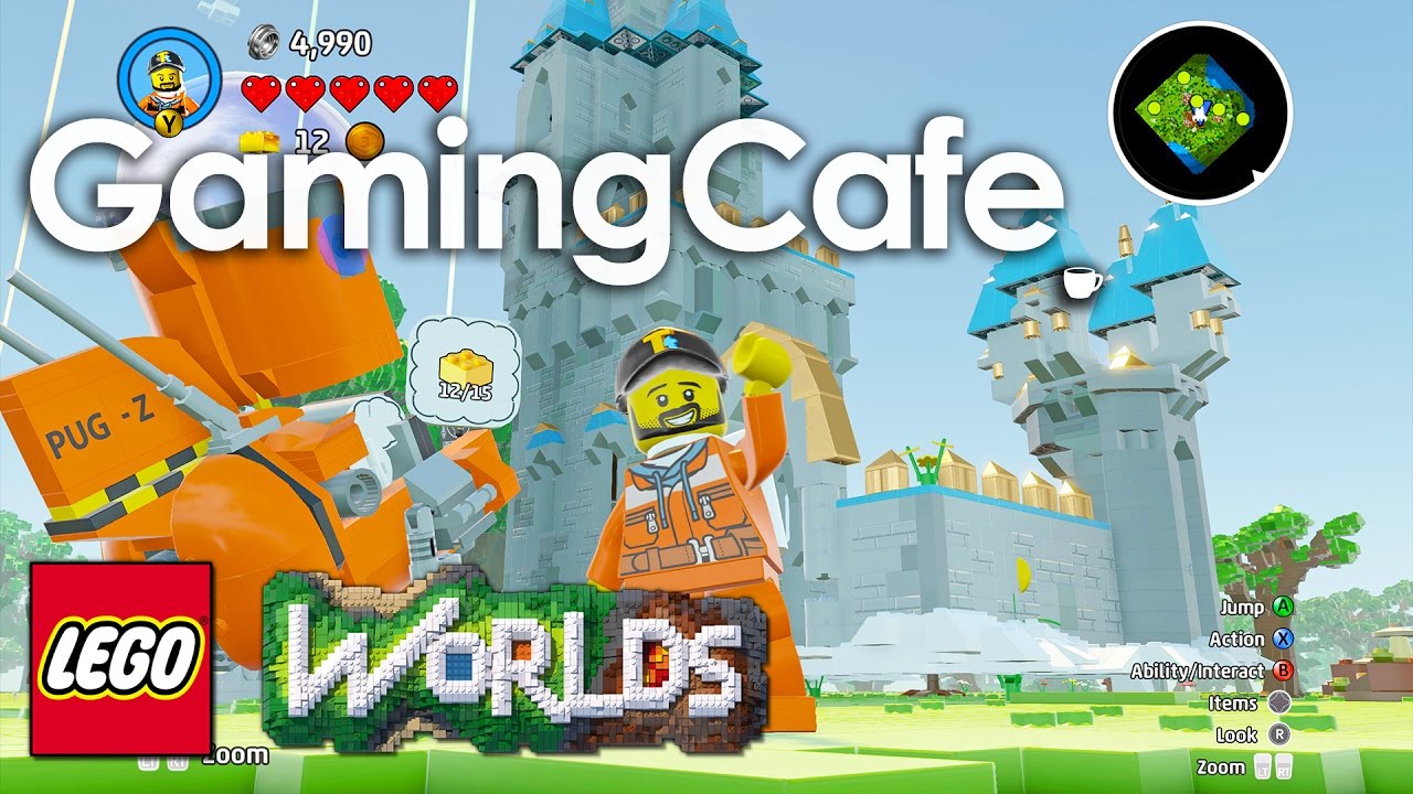 LEGO Worlds Let's Play Part 22 How To Play, Easy Brick Building Tips, Bean Stalk, Cloud Castle 1440p