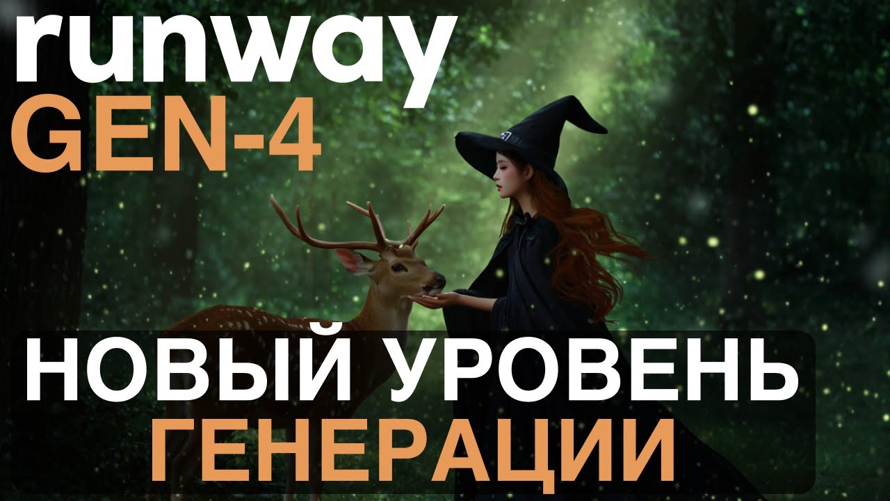 КИНЕМАТОГРАФИЧНАЯ ГРАФИКА!!! ОБЗОР НОВОГО RUNWAY GEN-4 + КАК ПОЛЬЗОВАТЬСЯ | RUNWAY AI