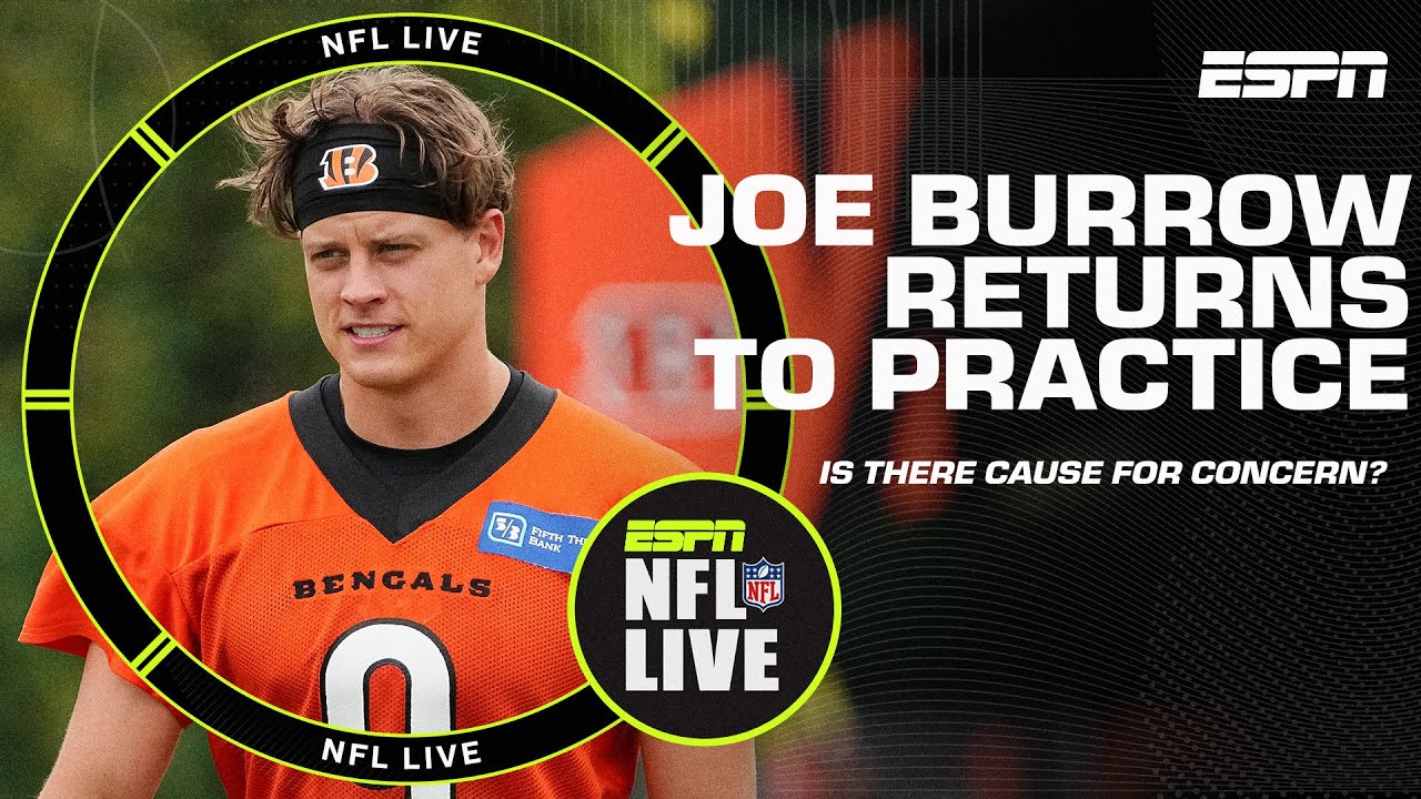 Is there a cause for CONCERN with Joe Burrow back at practice? 🏈 | NFL LIVE