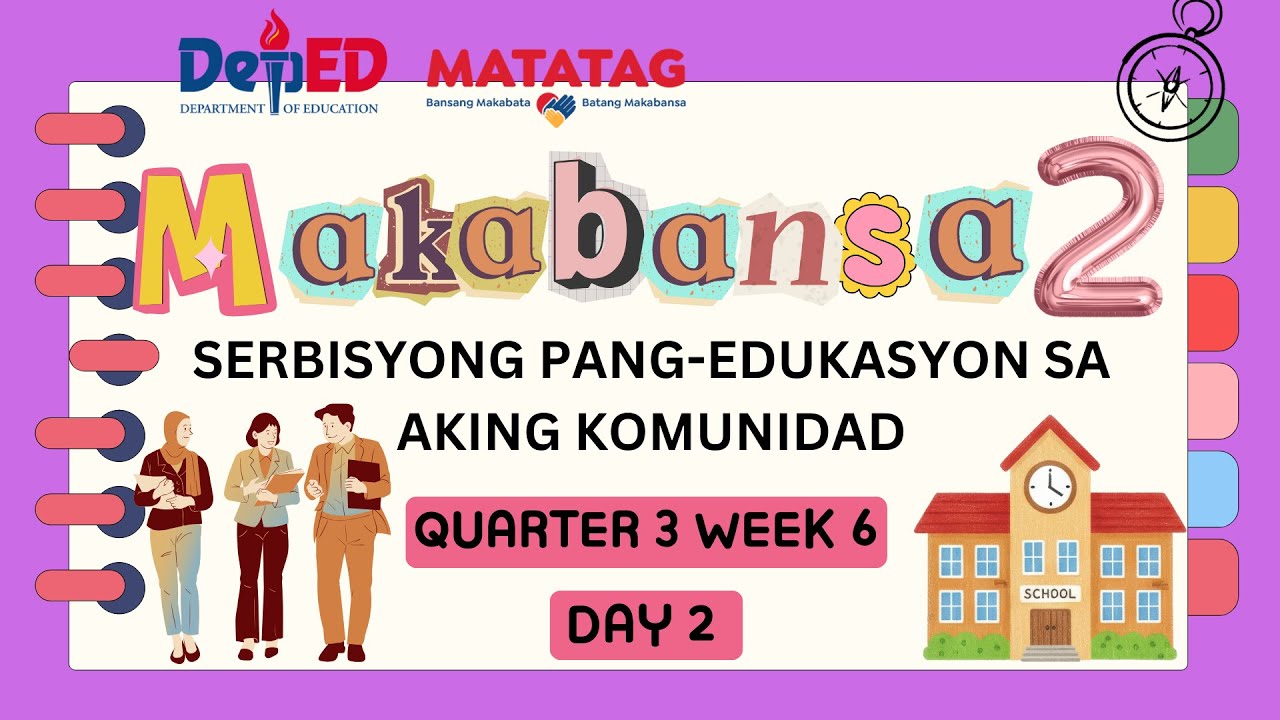 MAKABANSA GRADE 2 QUARTER 3 WEEK 6 DAY 2 Serbisyong Pang edukasyon sa Aking Komunidad