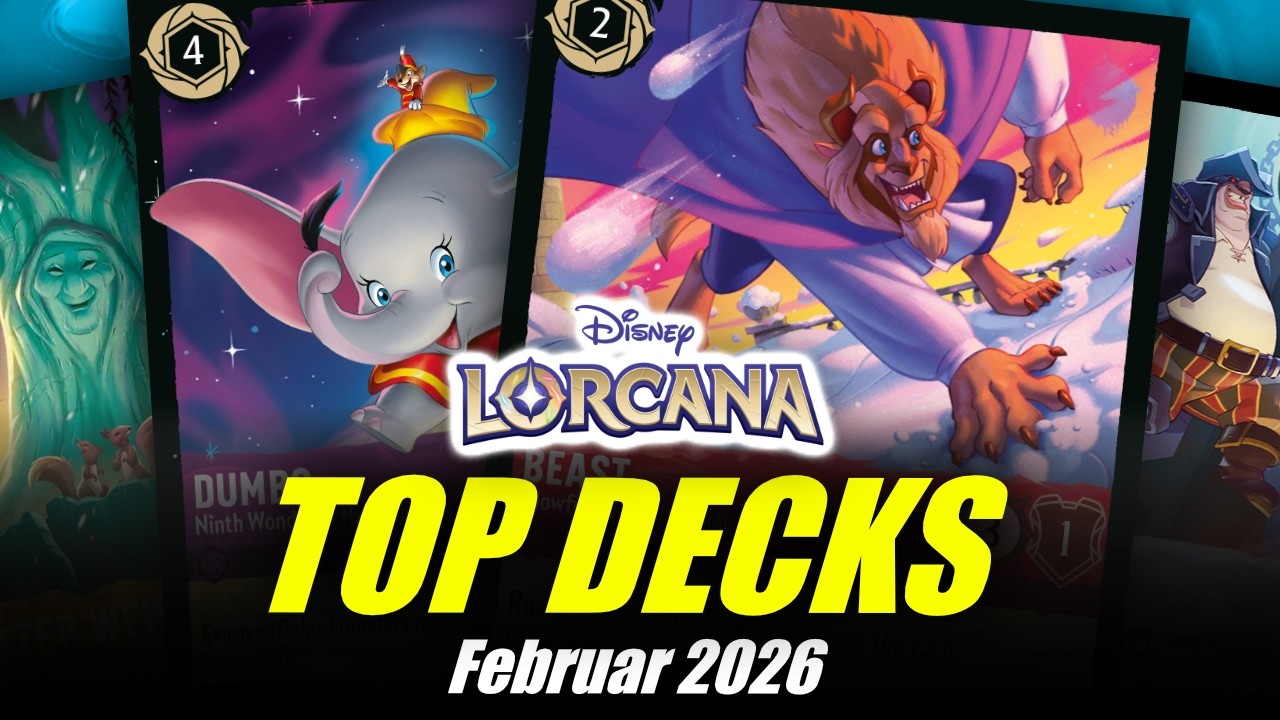 Das sind JETZT die BESTEN Lorcana Decks – Orte brutal STARK?! 🔥😱