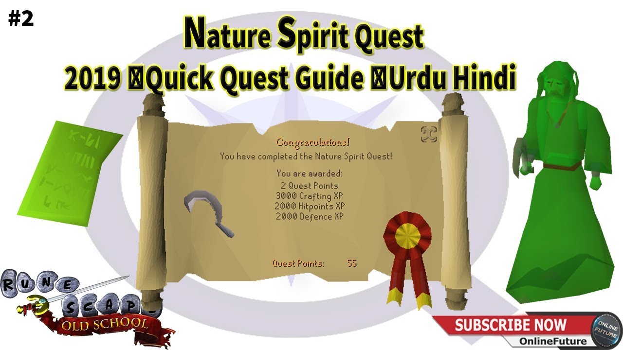 OSRS│How To Complete Nature Spirit Quest 2019 │Quick Quest Guide │Urdu Hindi