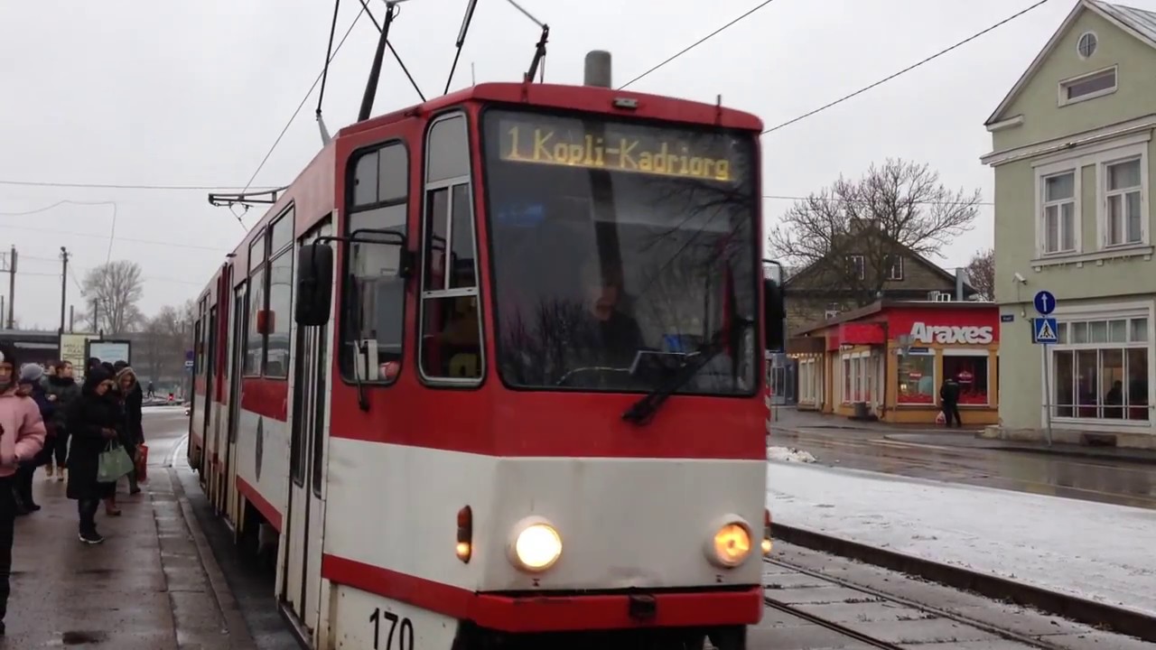 Soviet Trams around Talliin Estonia