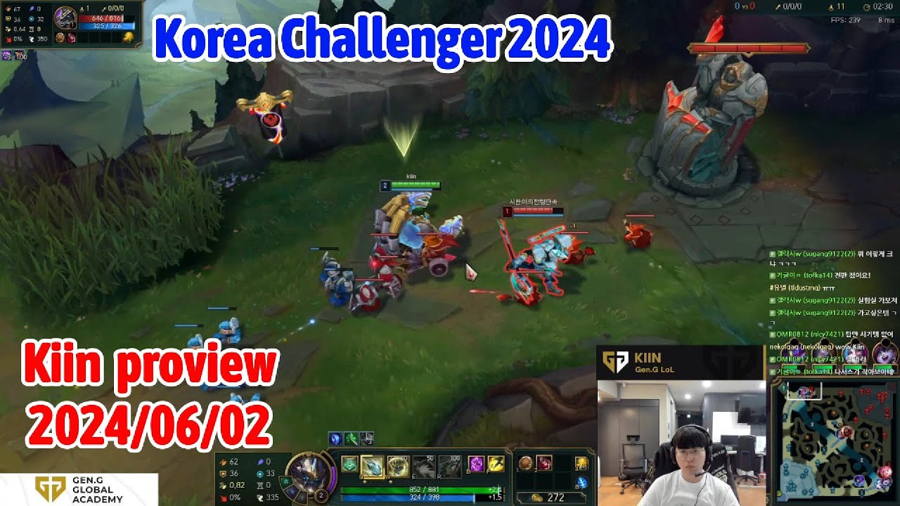 Kiin proview 2024/06/02 skarner oriana Korea challenger | Kiin第一视角