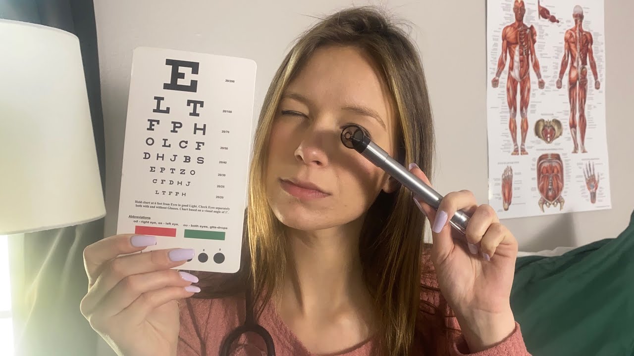 ASMR Cranial Nerve Exam Over Due! Assessment Immediately | Eye, Ear, Mouth, & Face Checks | Tingles