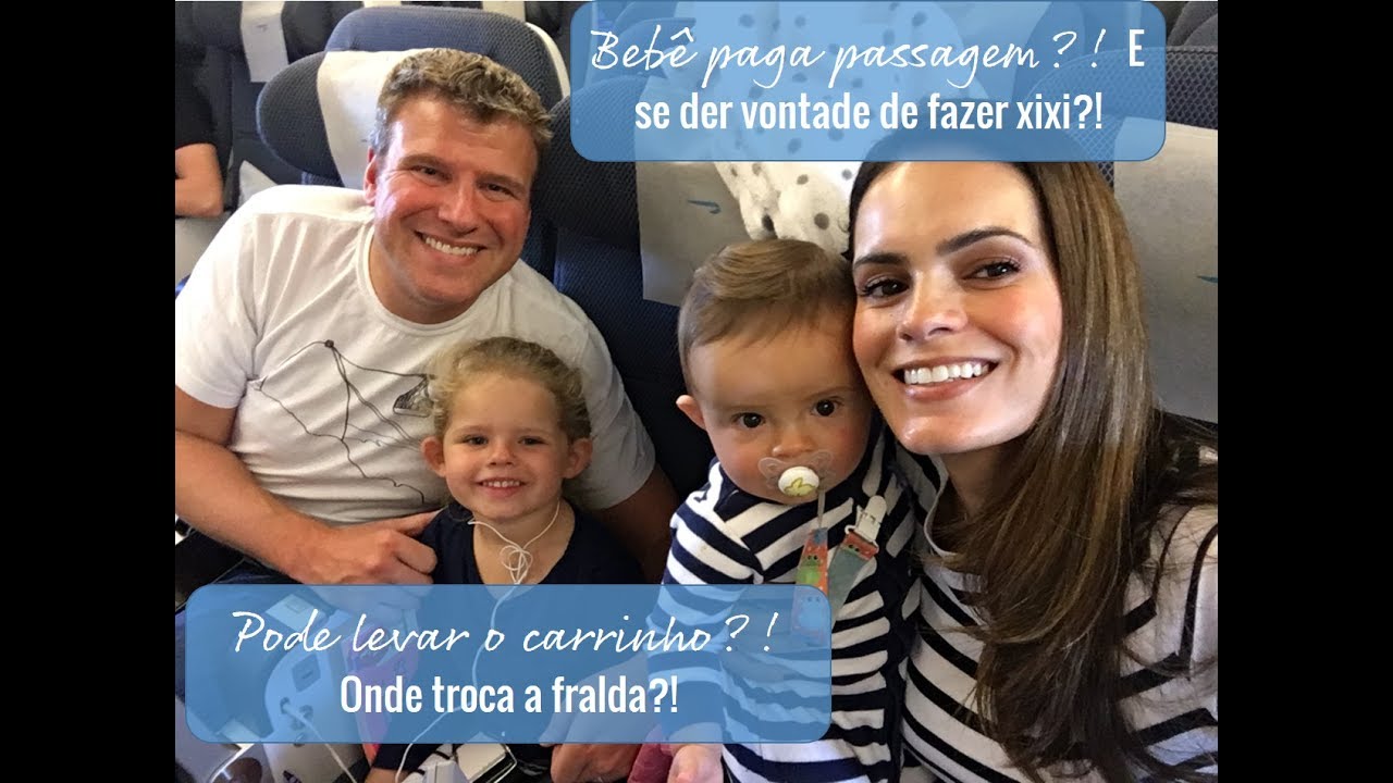 Avião com crianças: Bebê paga passagem? Onde troca a fralda? E se der vontade de fazer xixi?!