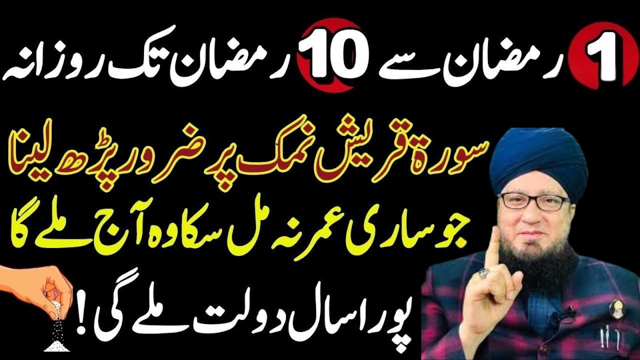 Ramzan Mein Surah Quraish Ka Powerful Wazifa | Rizq Mein Barkat | Qarz Se Nijat | Muneer Akhoon