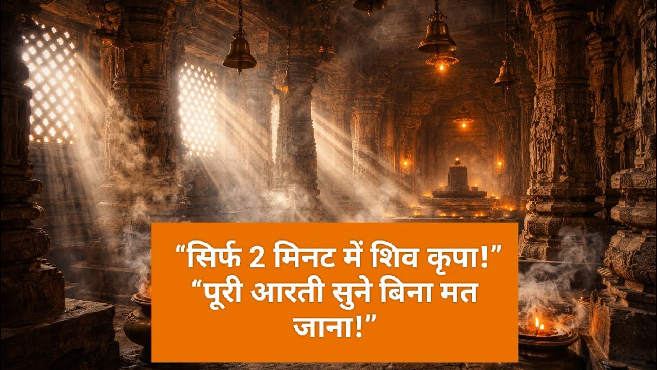 “सिर्फ 2 मिनट में शिव कृपा!”👉 “पूरी आरती सुने बिना मत जाना!”#ShivAarti#OmJaiShivOmkara#HarHarMahade