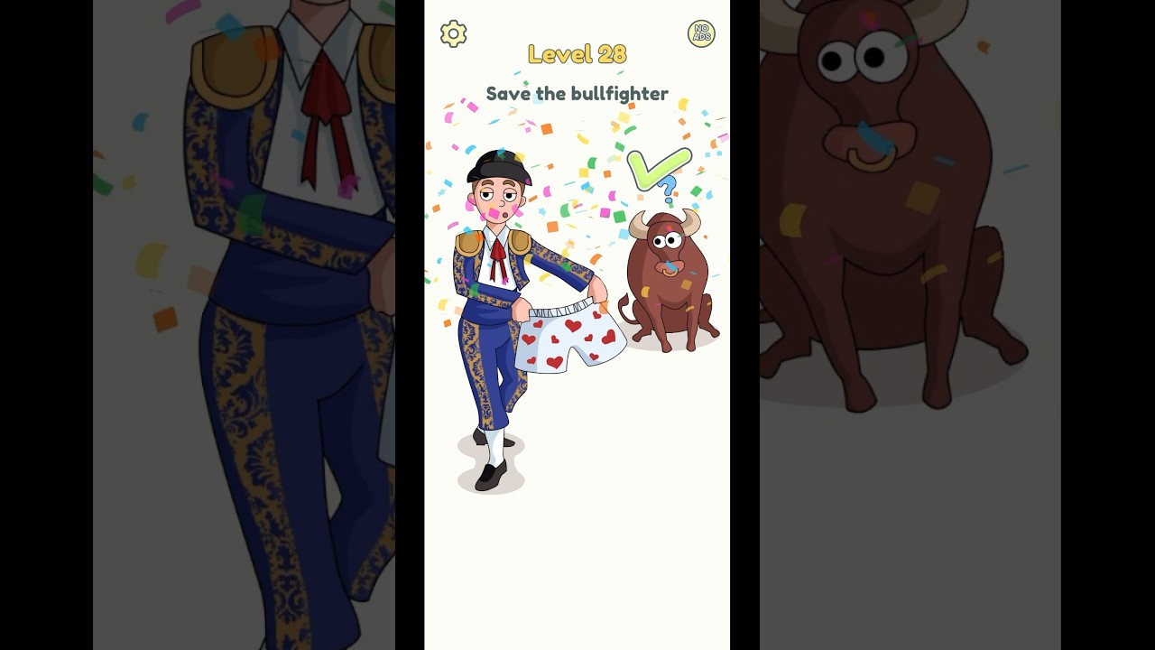 Save the bull fighter 🐂 dop.2 lvl 28 #cartoons #dop2 #games #shortsvideo #trendingshorts #viral
