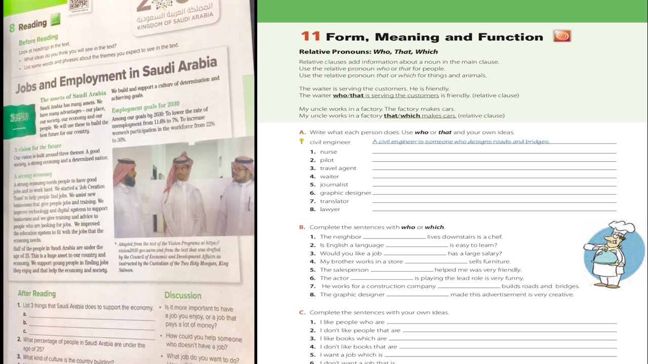 شرح انجليزي ثاني متوسط الوحده الثالثه درس reading - grammar- الفصل الدراسي الاول