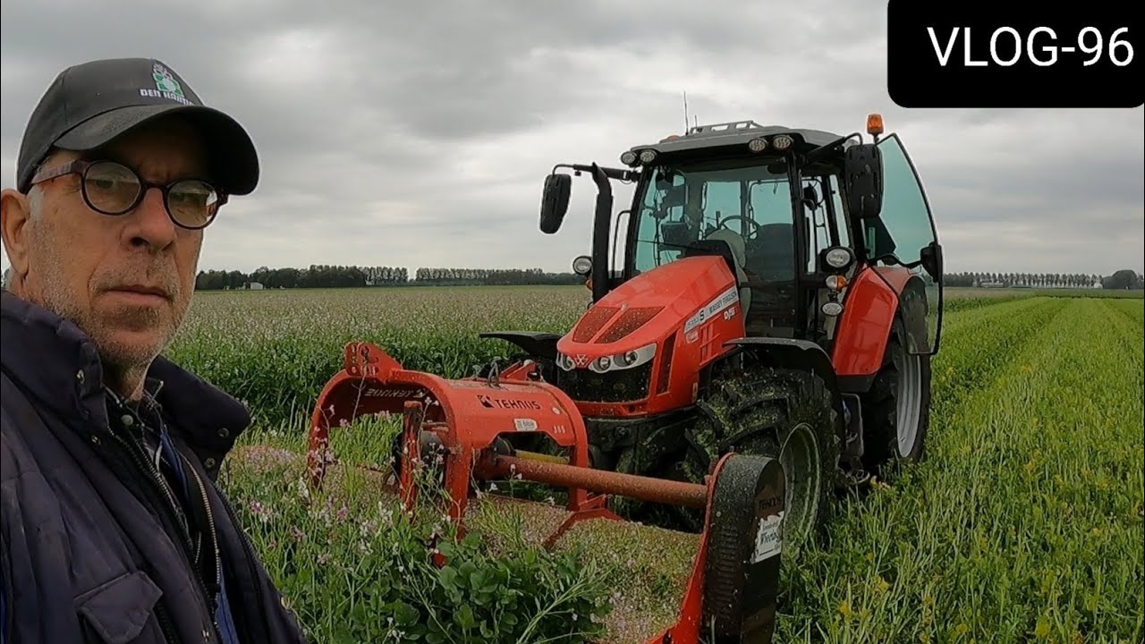 FARMVLOG #96 groenbemester klepelen, zaaien, pootgoed opzakken