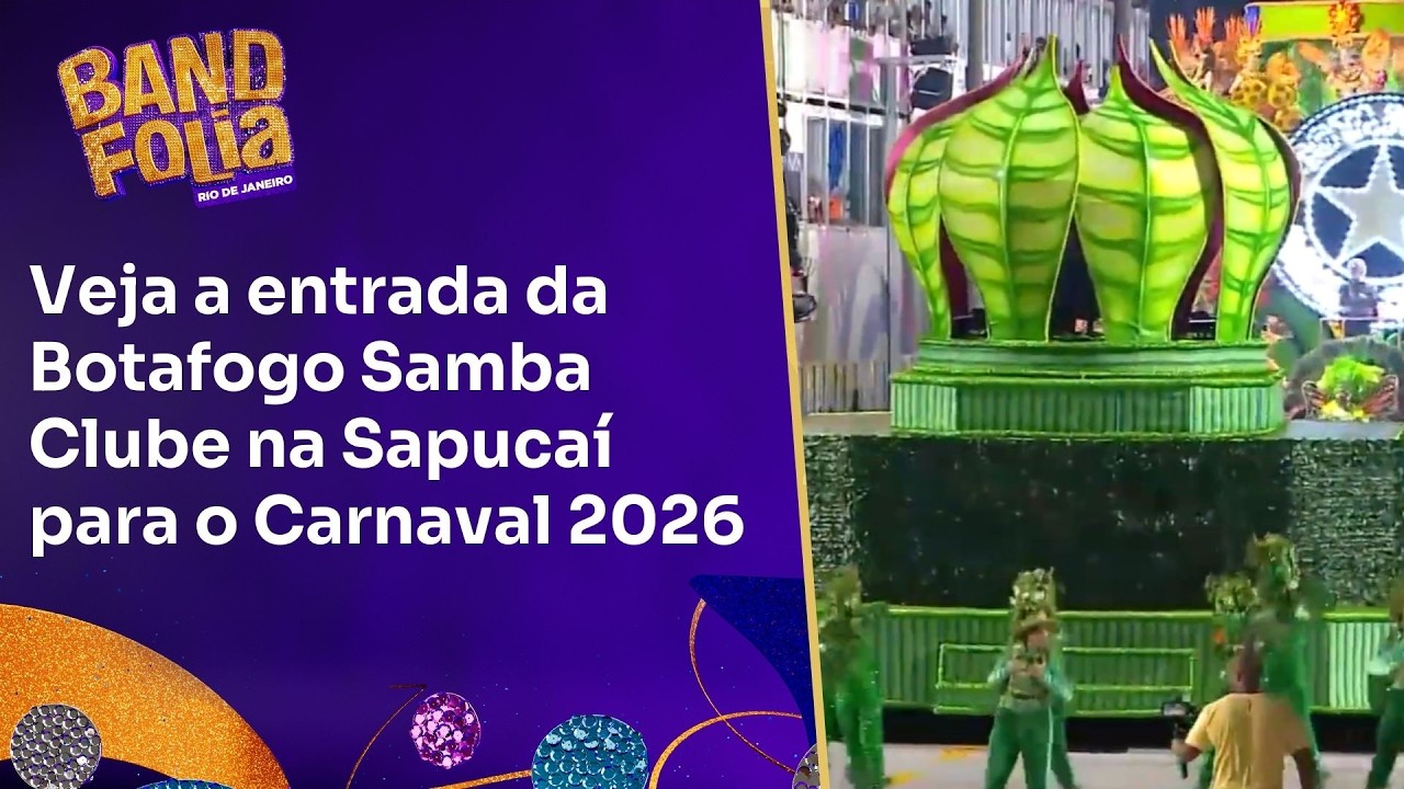 Botafogo Samba Clube abre 2º dia de desfiles da Série Ouro na Sapucaí | Band Folia