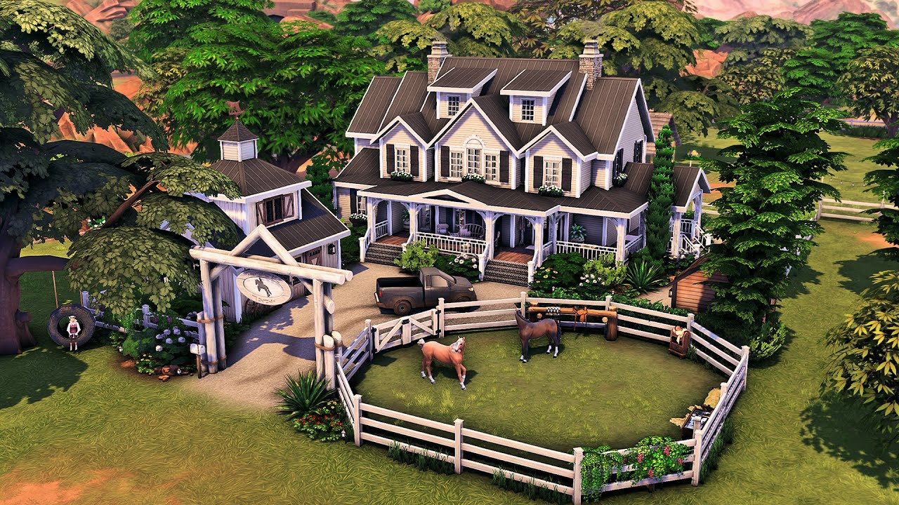Huge Dream Tennessee Family Home | The Sims 4 Speed Build