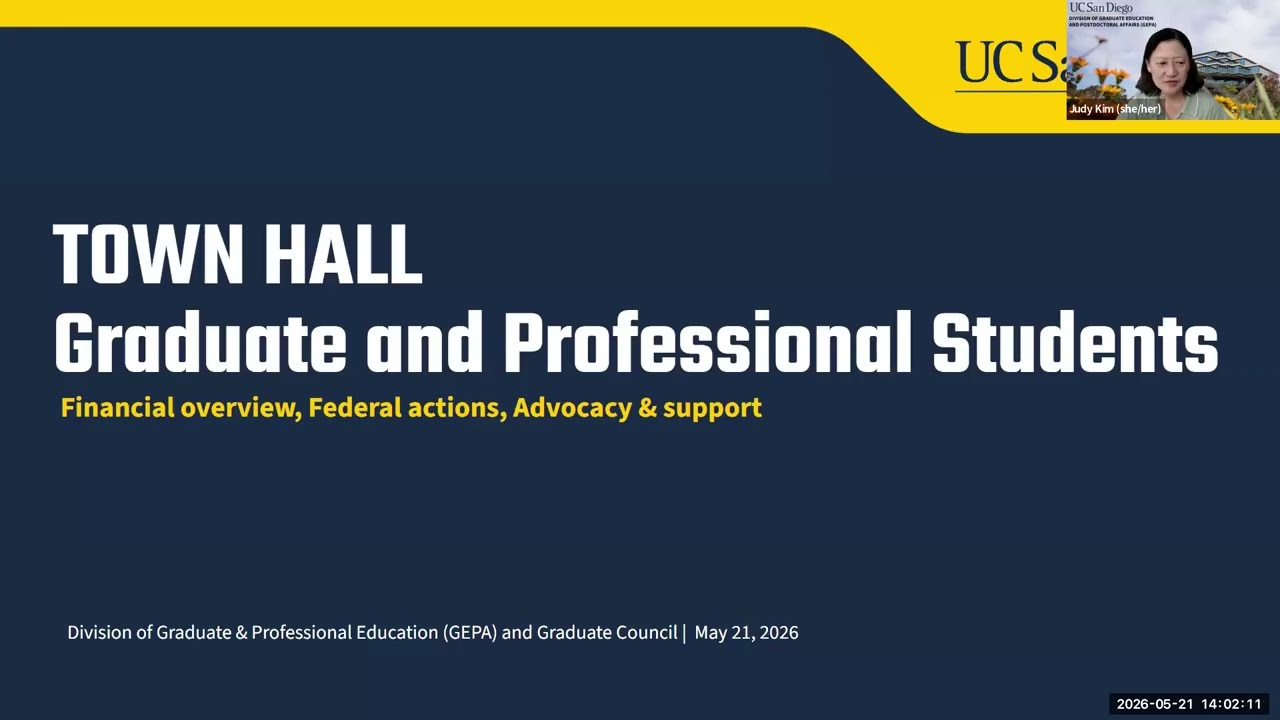 Spring 2026 Graduate & Professional Student Town Hall