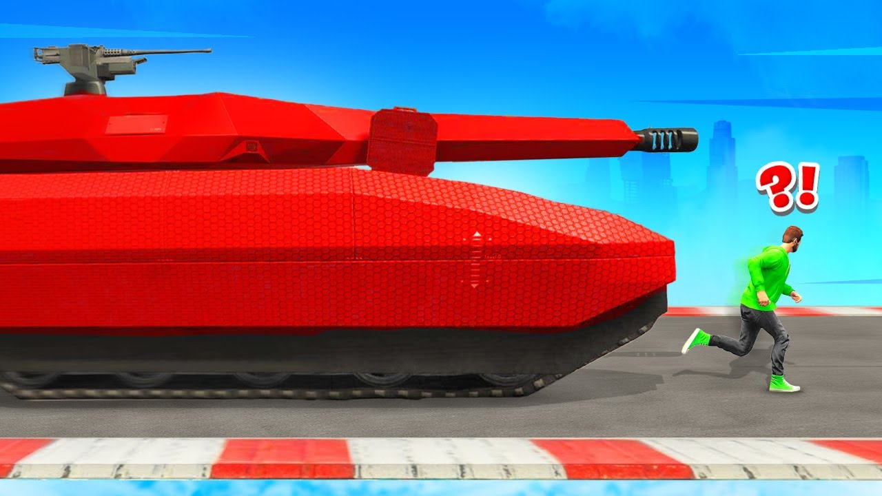 TANK vs MENS In GTA 5!