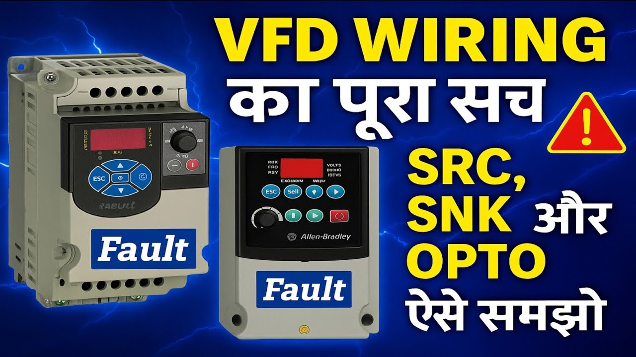VFD Input / Output Wiring & Basic Knowledge | Variable Frequency Drive Connection @technicain tapan
